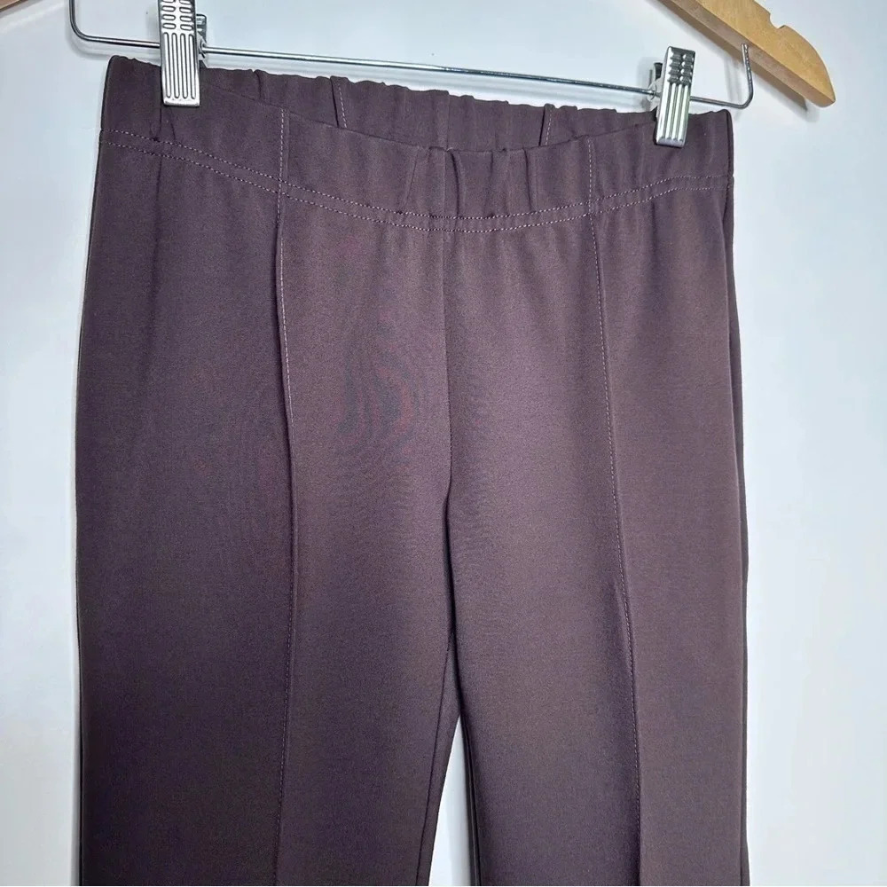 Lilly Pulitzer Brazilian Brown Pull-On Ponte’ Seamed Travel Pants Size Small - Picture 4 of 8
